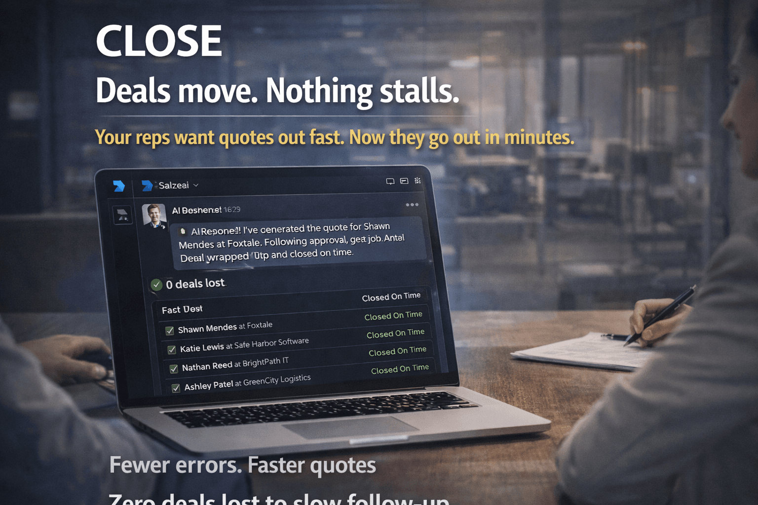 CLOSE - Deals move. Margin holds.